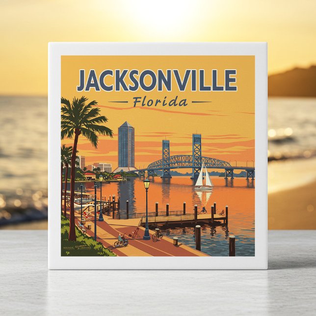 Azulejo Vintage Jacksonville Florida (Subido por el creador)