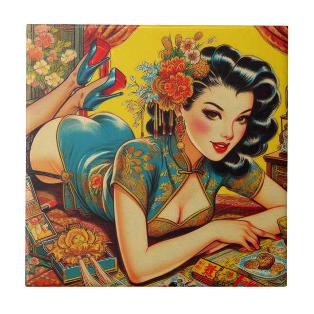 Azulejo Vintage Japonés (Frente)