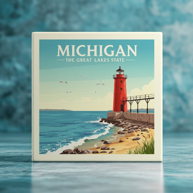 Azulejo Vintage Michigan (Subido por el creador)