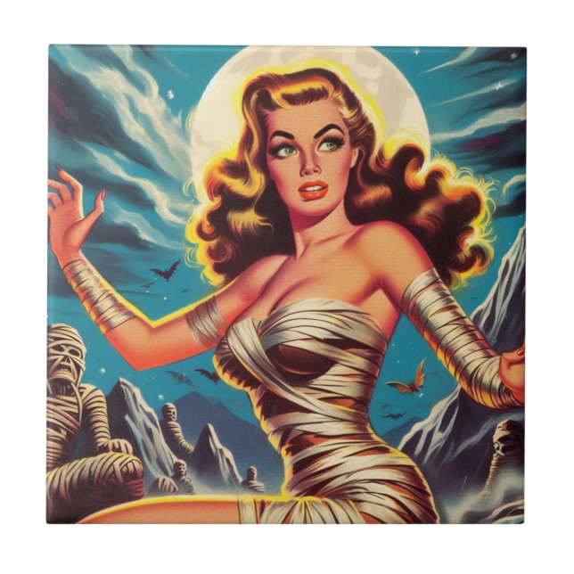 Azulejo Vintage Mummy Chica (Frente)