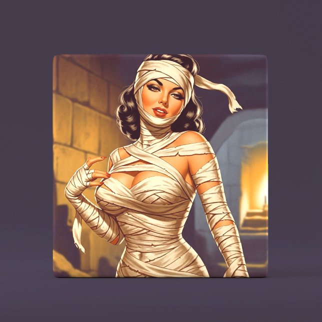 Azulejo Vintage Mummy Pin-up (Subido por el creador)