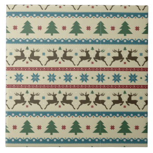 Azulejo Vintage, Navidades Patrón Tile Cerámico