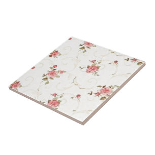 Azulejo Vintage pálido - color de rosa rosado