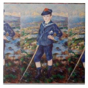 Azulejo Vintage Pierre Auguste Renoir Sailor Boy