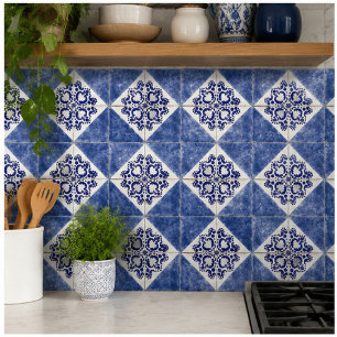 Azulejo Vintage Porto Diamond Antique Portuguese Blue
