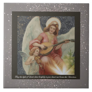 Azulejo Vintage Religiosos Navidades Cerámica Tile + deseo