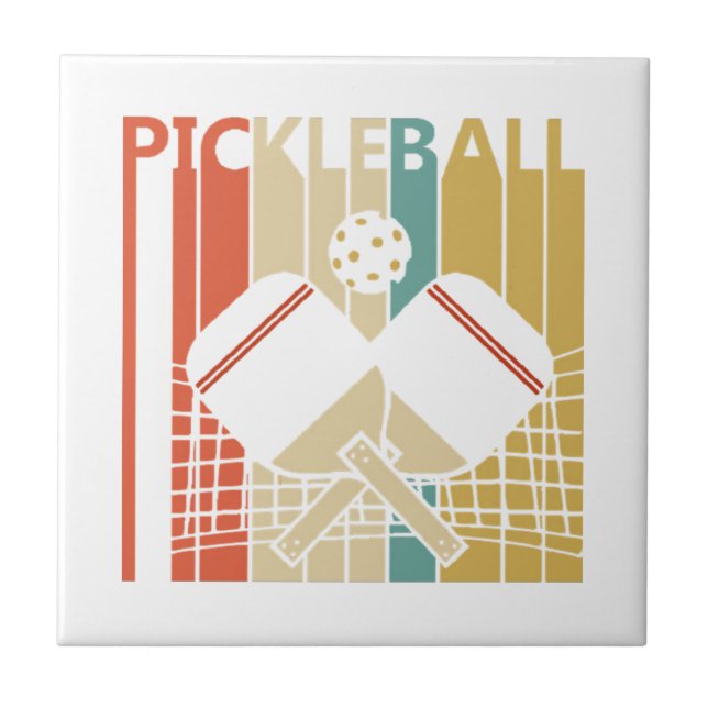 Azulejo Vintage Retro Pickleball (Frente)