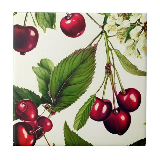 Azulejo Vintage Sour Cherries (Frente)