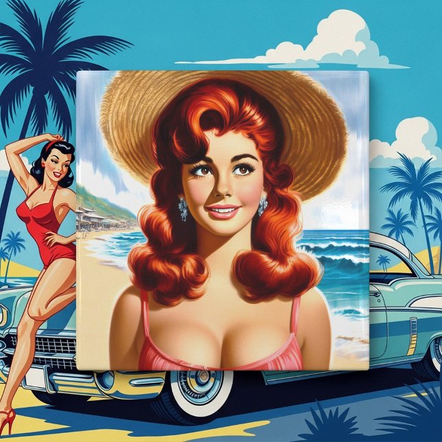 Azulejo Vintage Summer Pin-up (Subido por el creador)