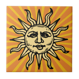 Azulejo Vintage Sunshine Ceramic Tile