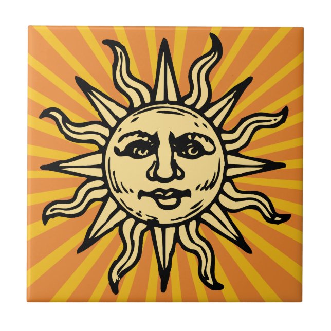 Azulejo Vintage Sunshine Ceramic Tile (Frente)