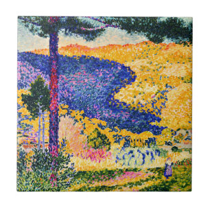 Azulejo Vintage Valley con pintura de Fir