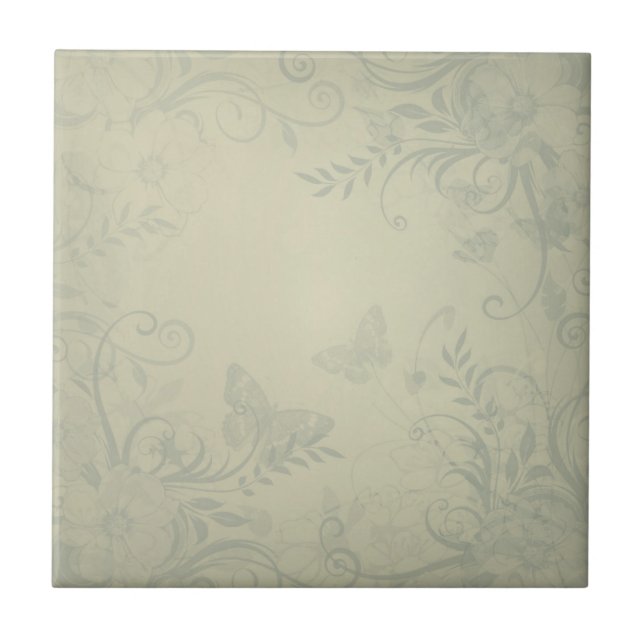 Azulejo Vintage verde sabio (Frente)