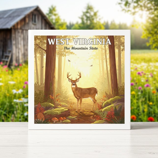 Azulejo Vintage West Virginia (Subido por el creador)