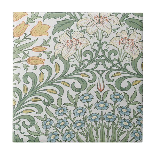 Azulejo Vintage William Morris Garden (Frente)