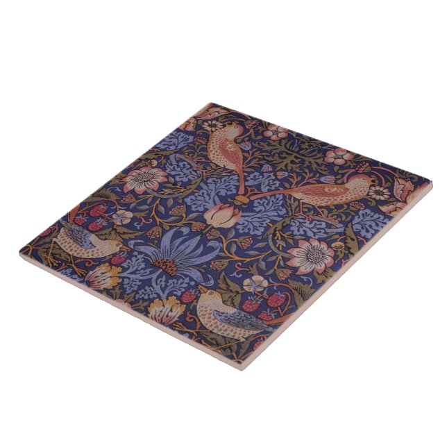 Azulejo Vintage William Morris Strawberry Thief (Lado)