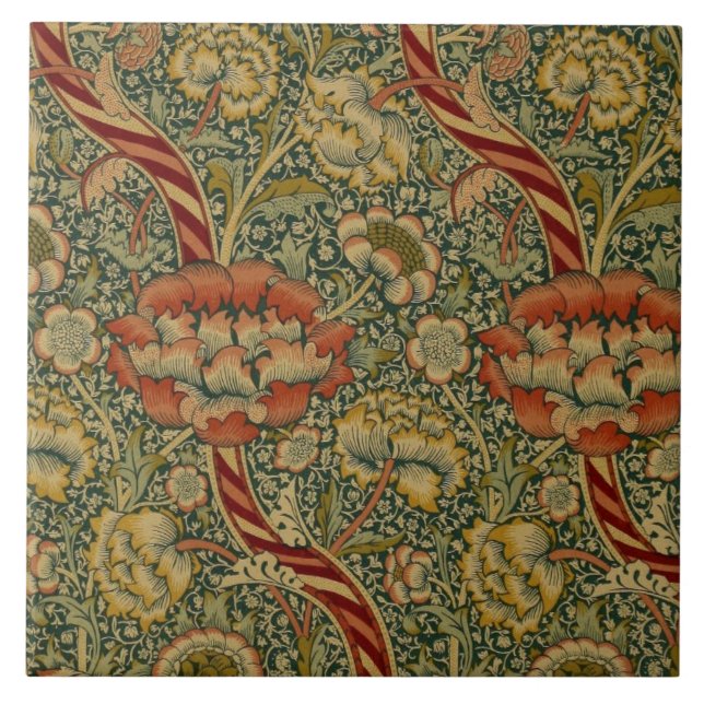 Azulejo Vintage William Morris Wandle (Frente)