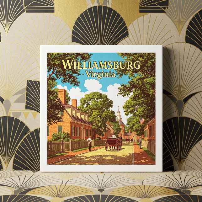 Azulejo Vintage Williamsburg Virginia (Subido por el creador)