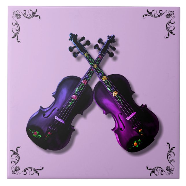 AZULEJO VIOLENCIA PURPLE CRUZADA (Frente)
