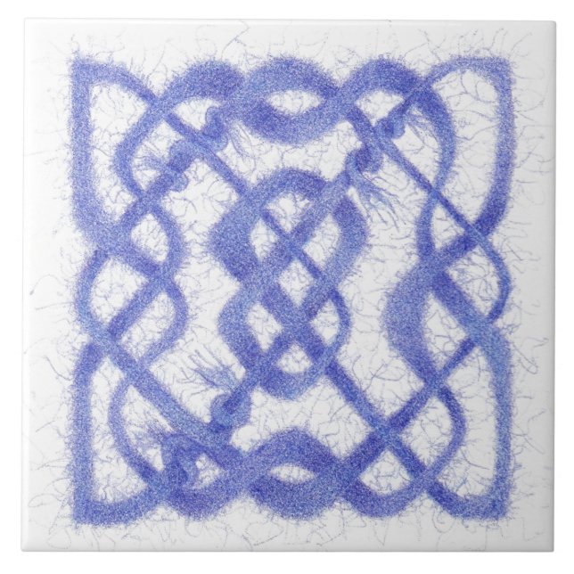 Azulejo VIOLET CELTIC KNOT 6" Tile cerámico (Frente)