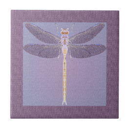 Azulejo Violet Dragonfly