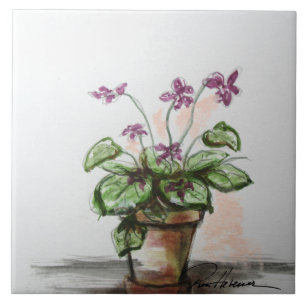 Azulejo Violetas