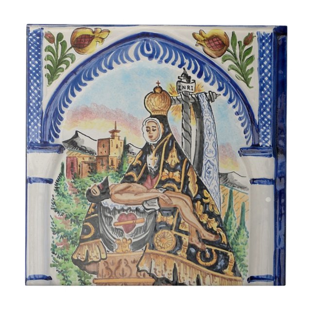 Azulejo Virgen María (Frente)