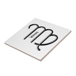 Azulejo VIRGO, Diseño abstracto del Rótulo Zodiaco,