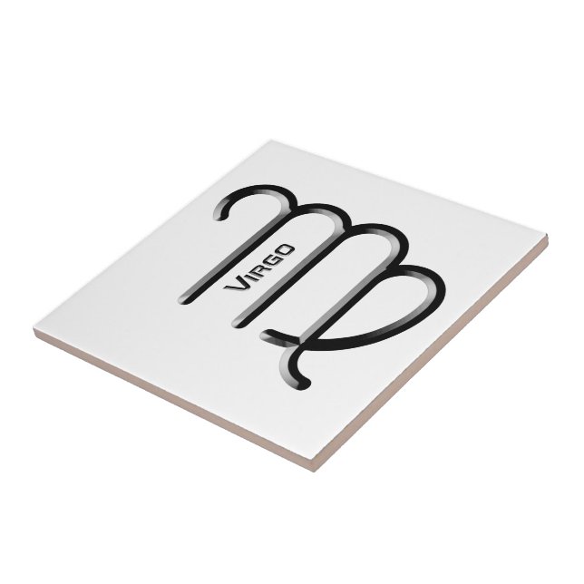 Azulejo VIRGO, Diseño abstracto del Rótulo Zodiaco, (Lado)