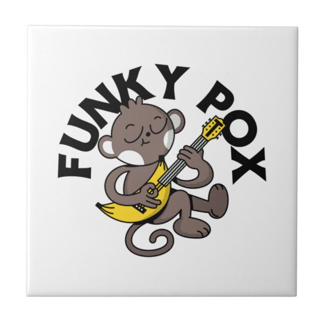 Azulejo Viruela del Mono Funky Pox  (Frente)