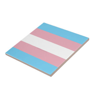 Azulejo Visibilidad de la bandera del orgullo transgénero