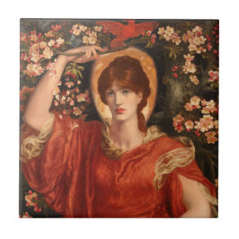 Azulejo Visión de Fiammetta (por Dante Gabriel Rossetti)