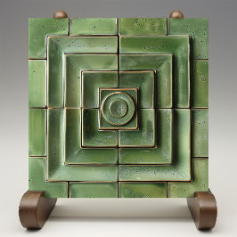 Azulejo Visiones Verdantes Tile Cerámico Geométrico
