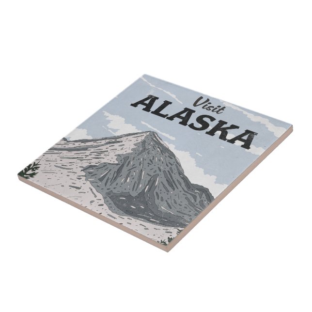 Azulejo Visita Alaska (Lado)