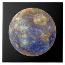 Vista colorida del mercurio