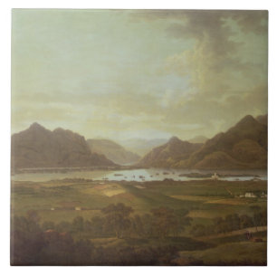 Azulejo Vista de los lagos y de las montañas de Killarney,