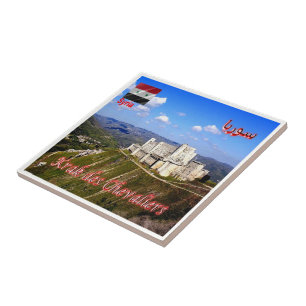 Azulejo Vista de ZSY009 de KRAK DES CHEVALIERS, Siria,