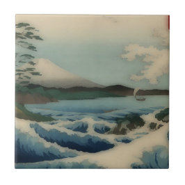 Azulejo Vista del mar desde Satta Point