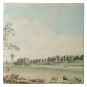 Azulejo Vista del noroeste de la casa de campo de