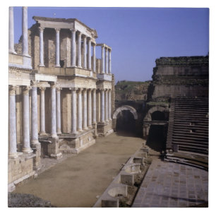 Azulejo Vista del teatro, comenzada 24 A.C. (foto)