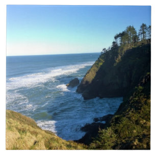 Azulejo Vista desde el faro de North Head, Washington