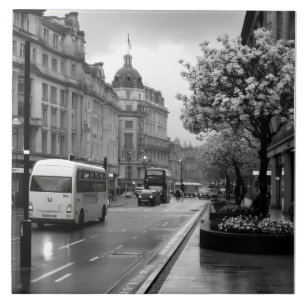 Azulejo Vista elegante de la calle