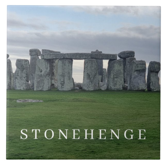 Azulejo Vista Stonehenge recuerdo cerámica (Frente)