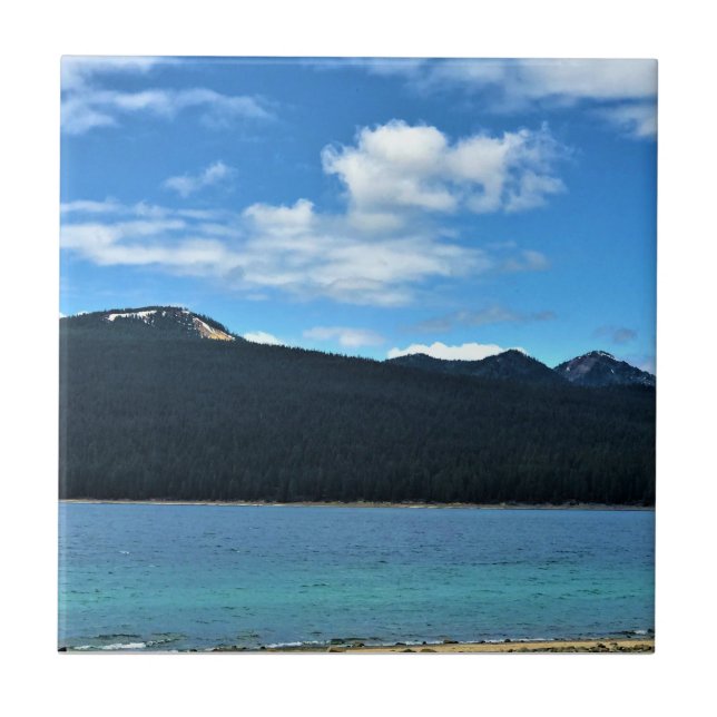 Azulejo Vistas al lago Crescent, Oregón (Frente)