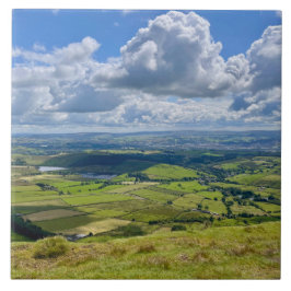 Azulejo Vistas tranquilas desde Pendle Hill...