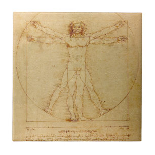 Azulejo Vitruviano de Leonardo Da Vinci