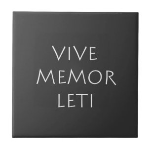 Azulejo Vive memor leti