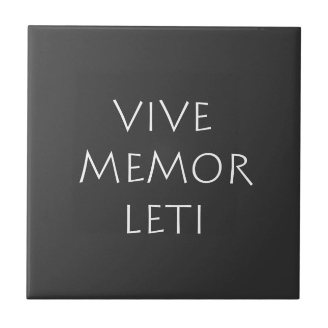 Azulejo Vive memor leti (Frente)