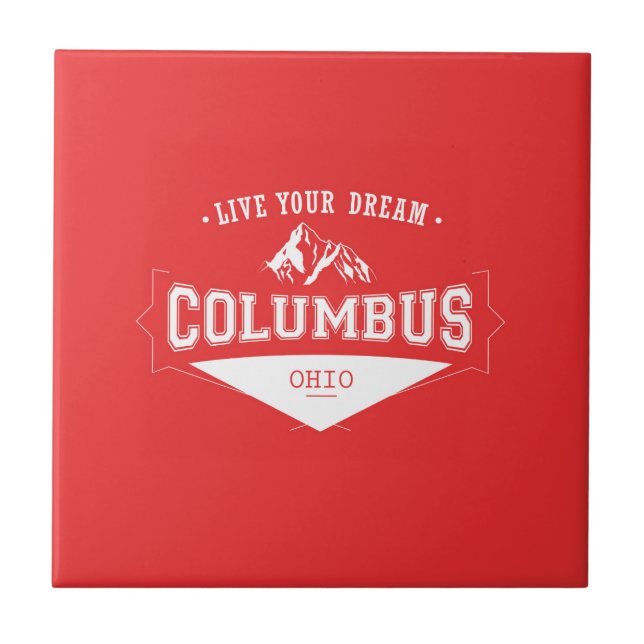 Azulejo Vive su Columbus ideal Ohio (Frente)