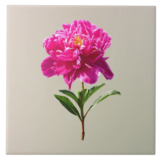 Azulejo Vivid Pink Peony (Frente)